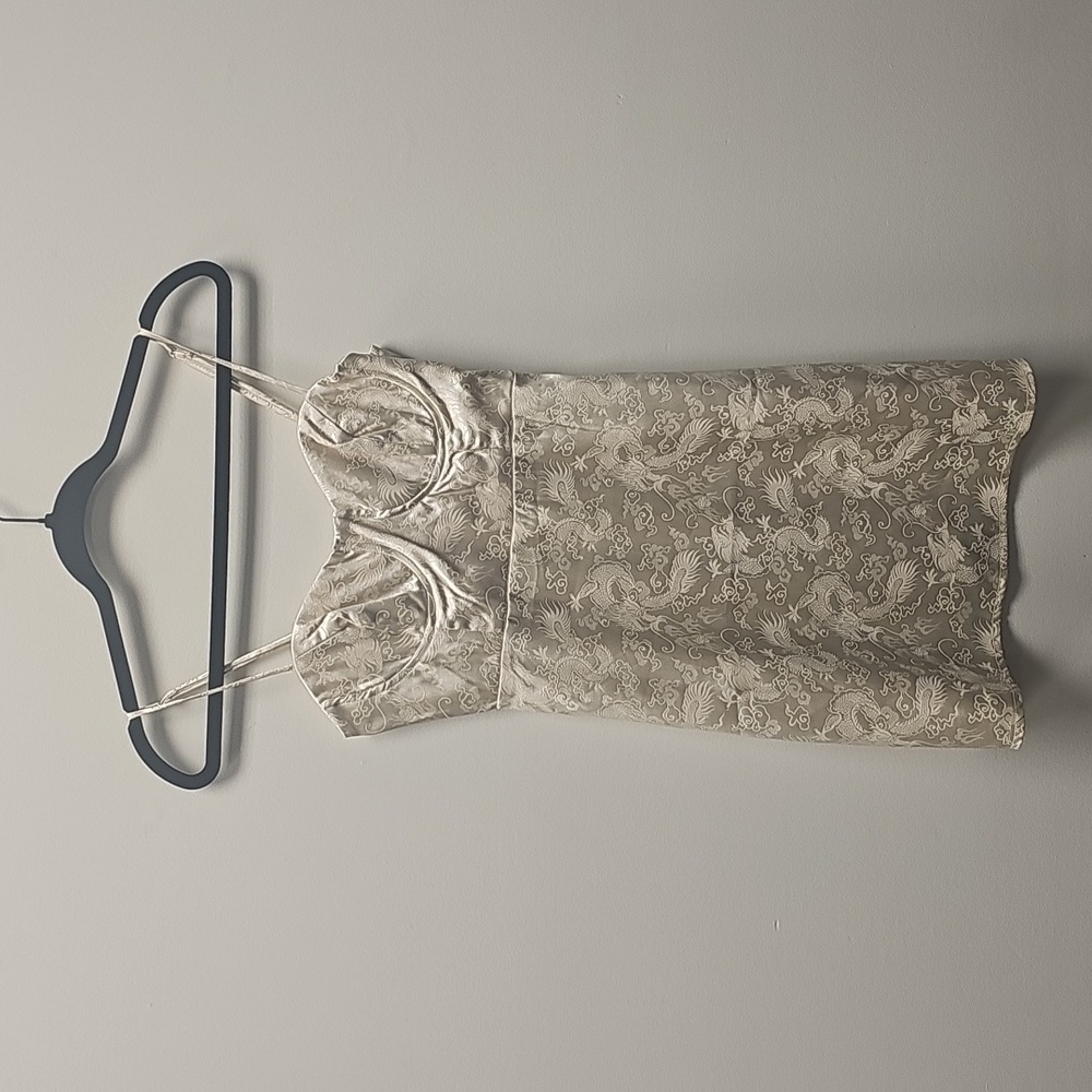 Princess Polly Cream Floral Dress